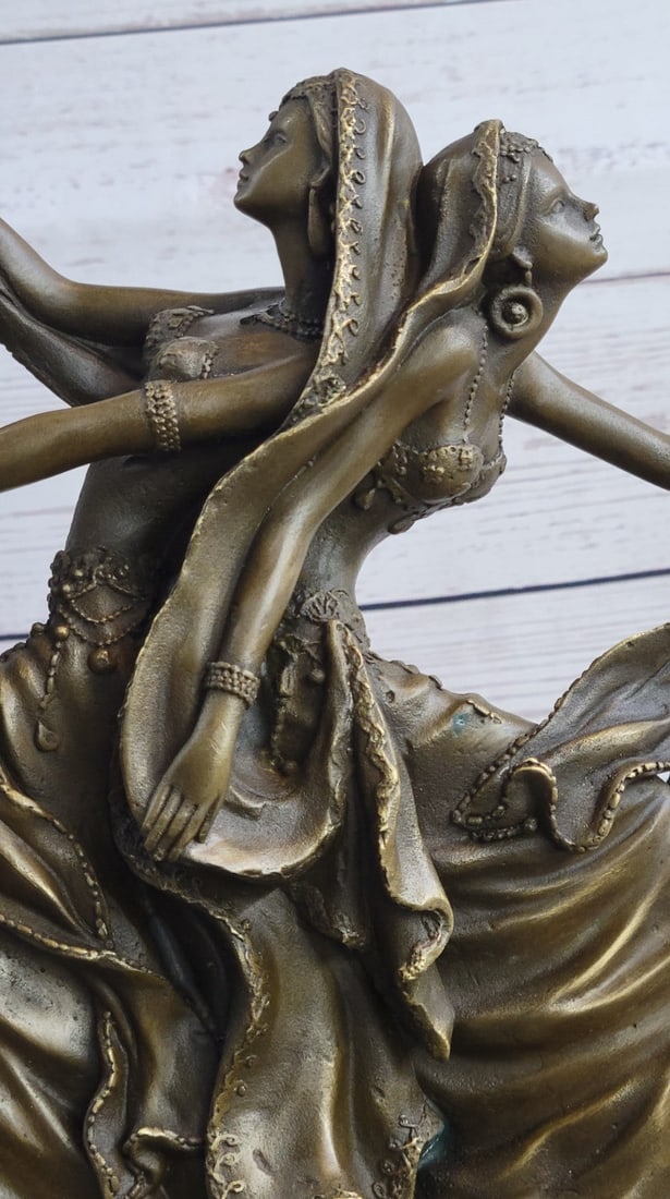 Twin Dancer Bronze Sculpture - 9