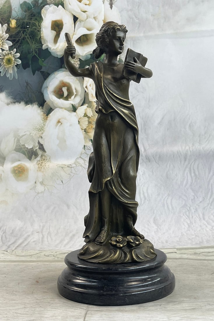 Greek goddess of Wisdom Athena Bronze Sculpture (1 of 9)