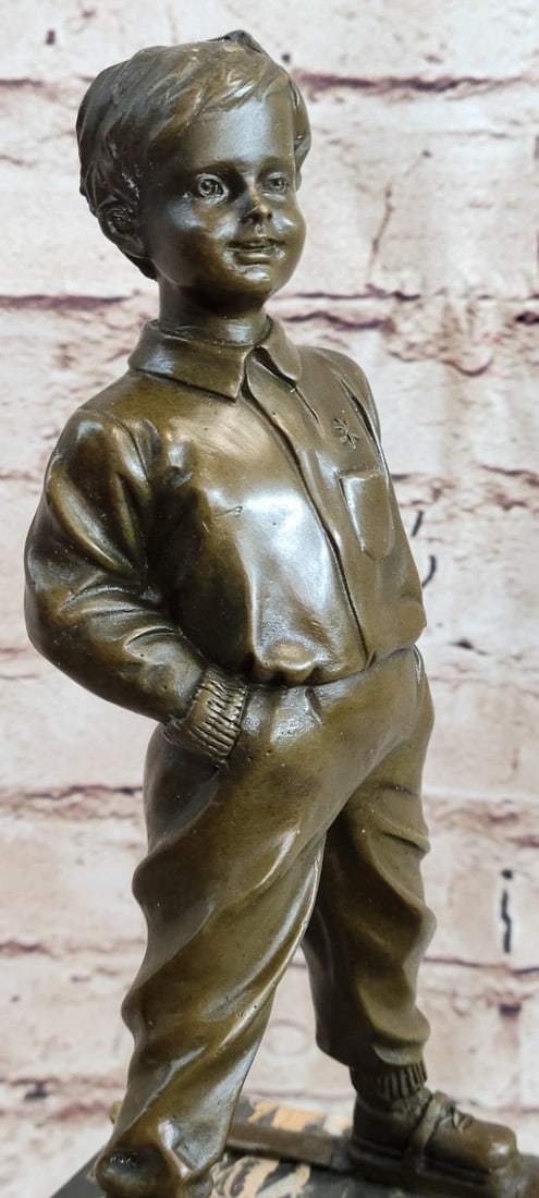 Sport Ski Player Bronze Statue - 7