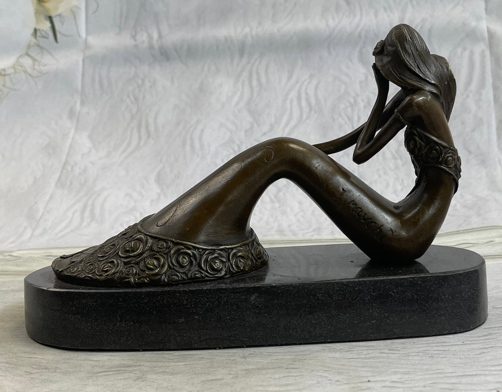 Mermaid Decor Bronze Statue - 4