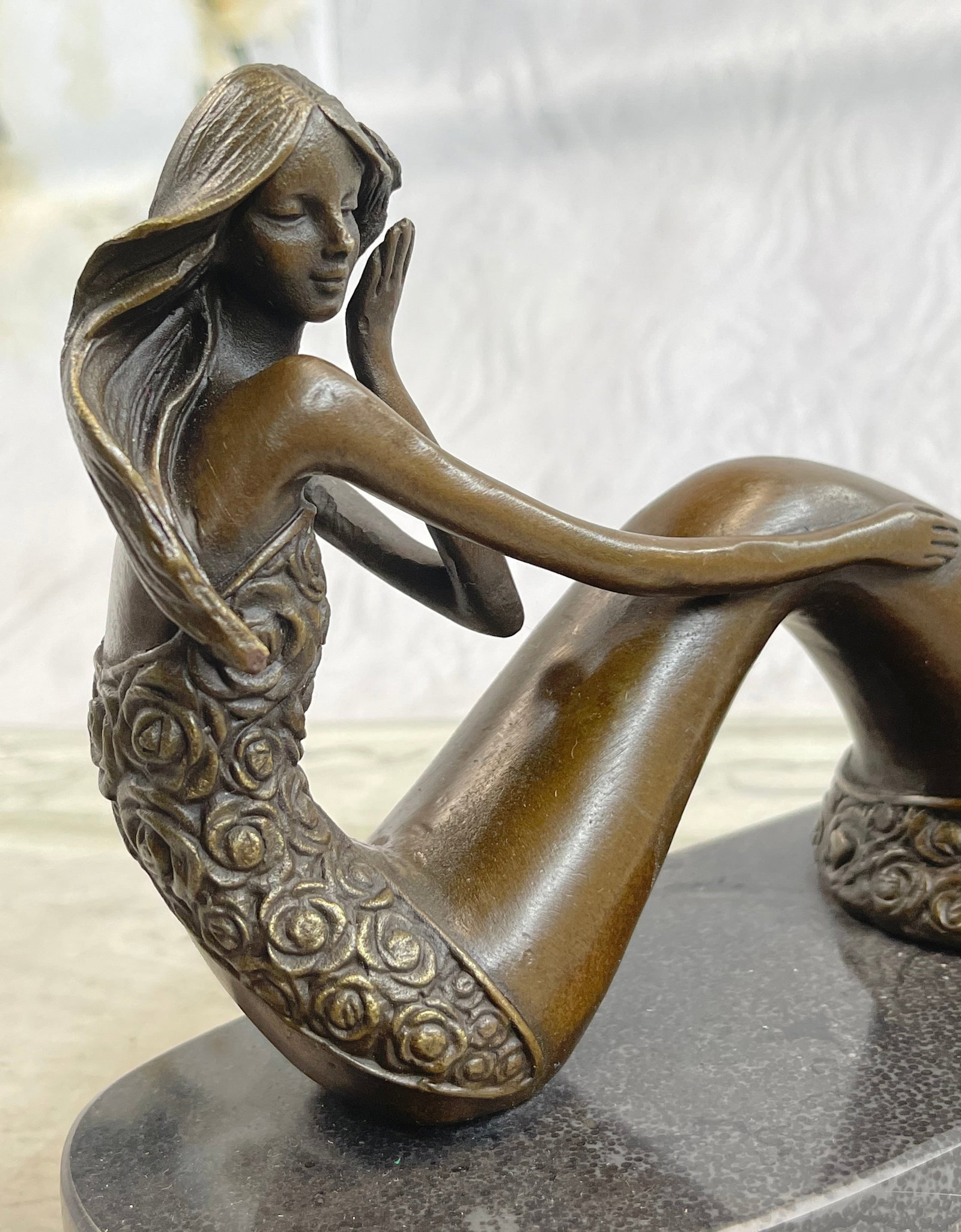 Mermaid Decor Bronze Statue - 6