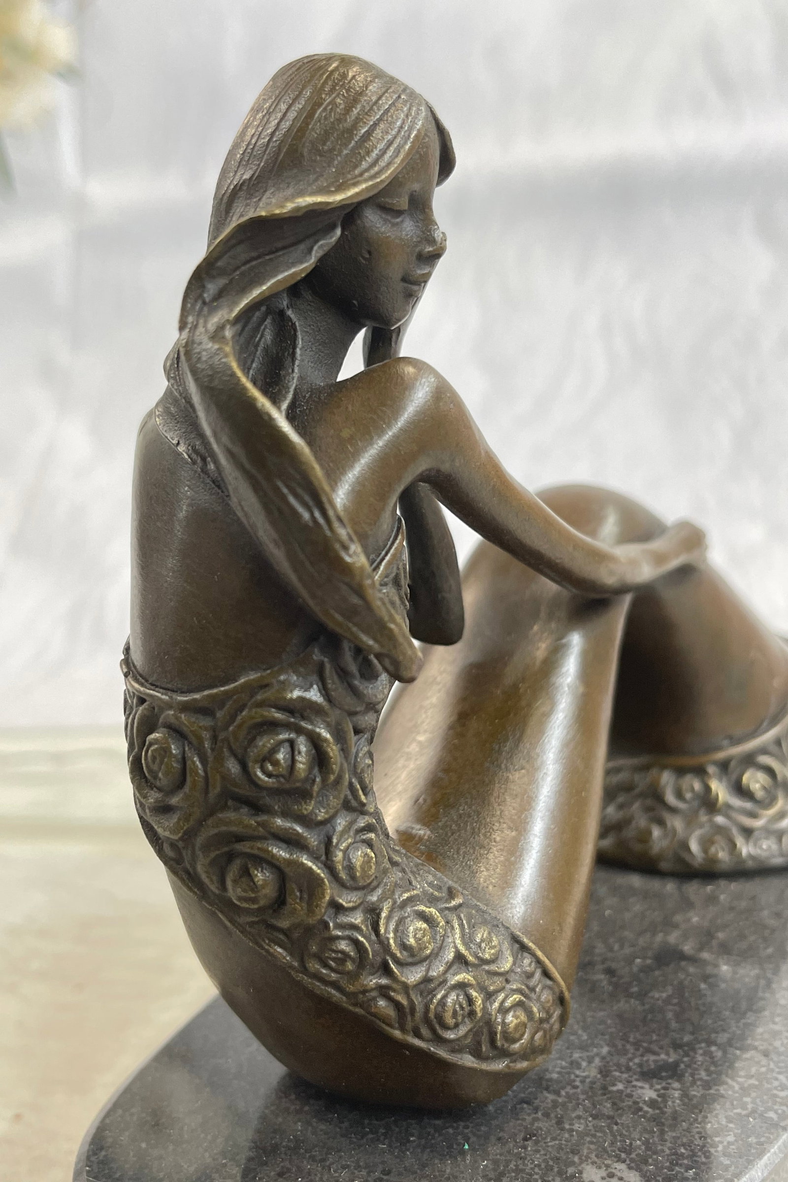Mermaid Decor Bronze Statue - 8