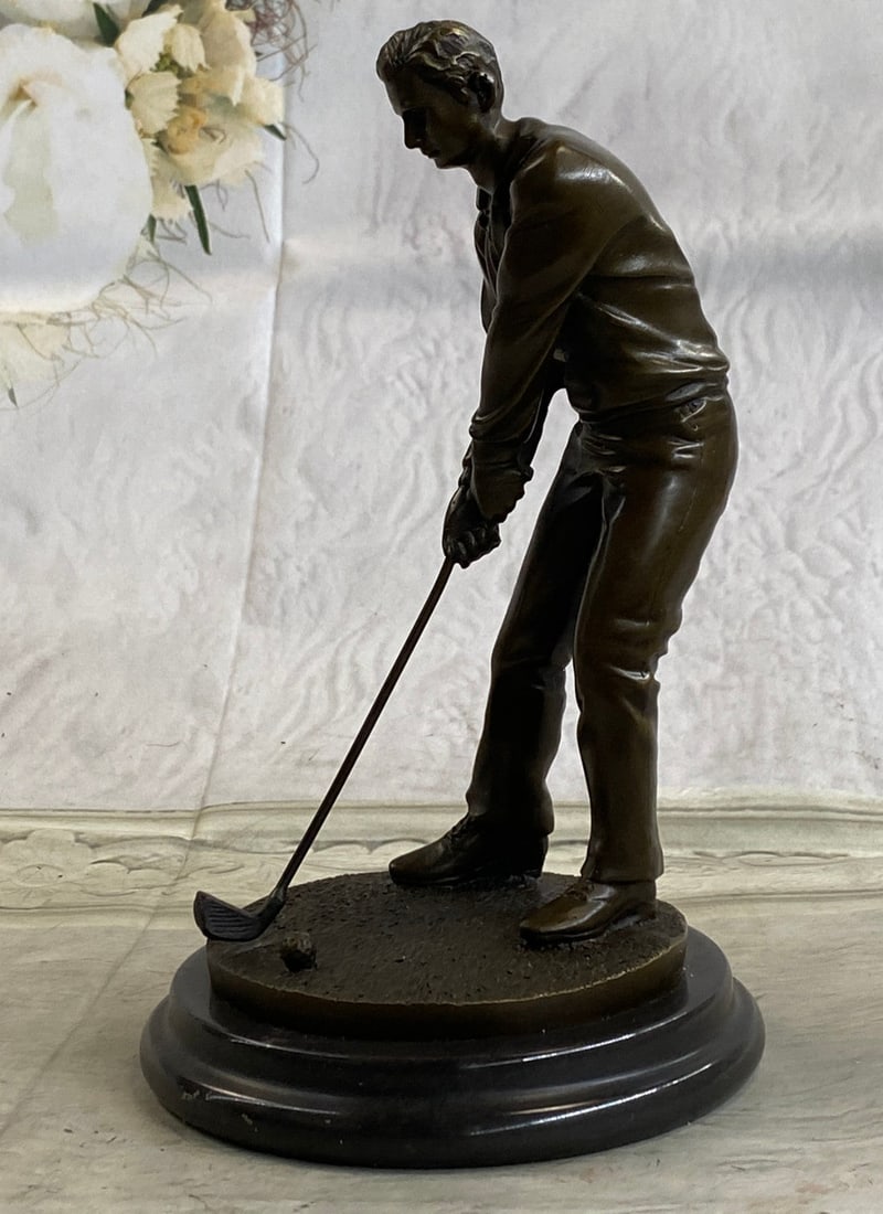 Golfer Bronze Statue - 3