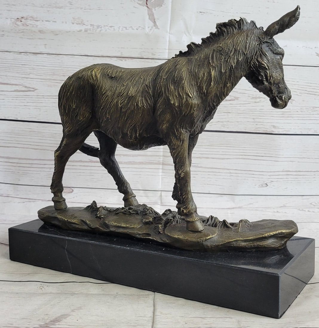 Donkey Bronze Sculpture - 4