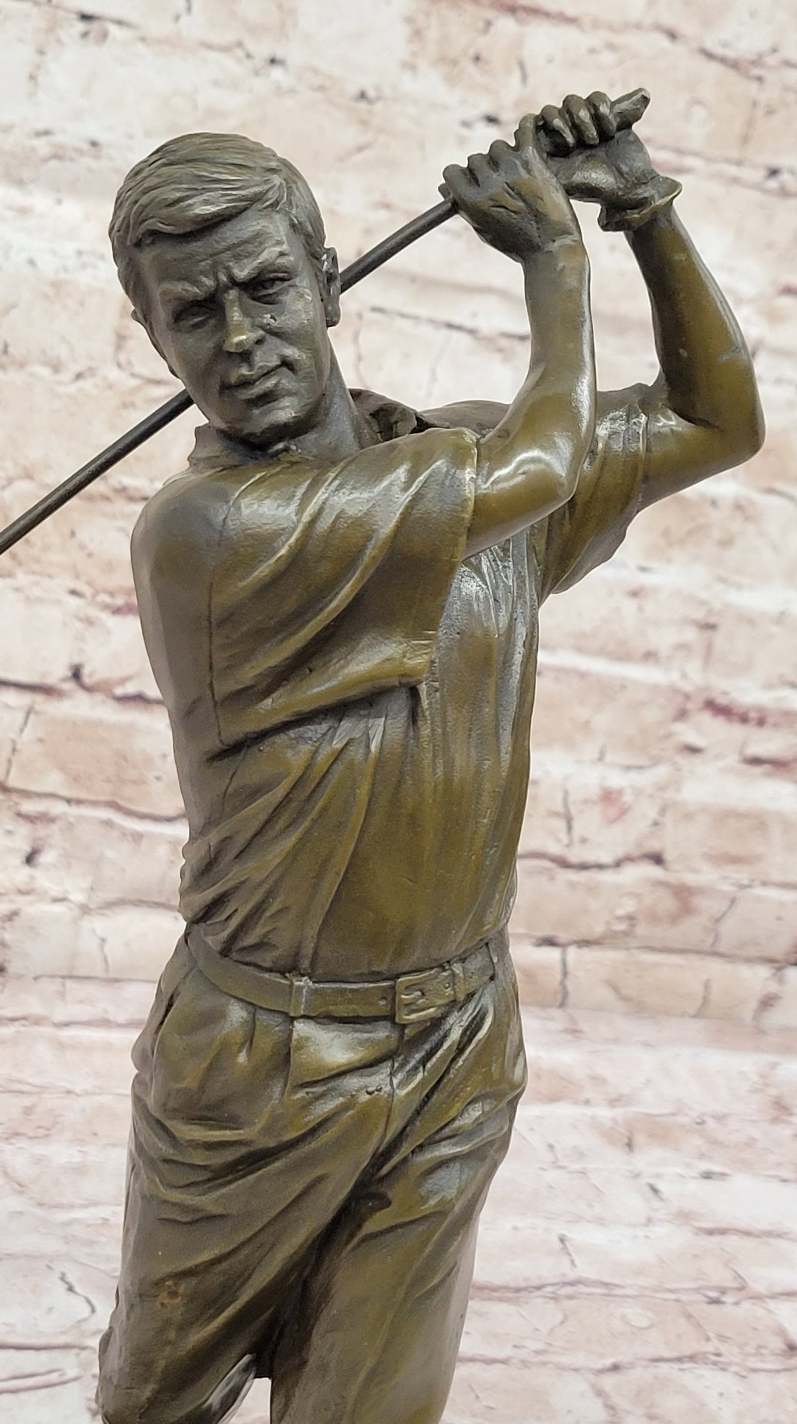 Golfer Trophy Bronze Statue - 8