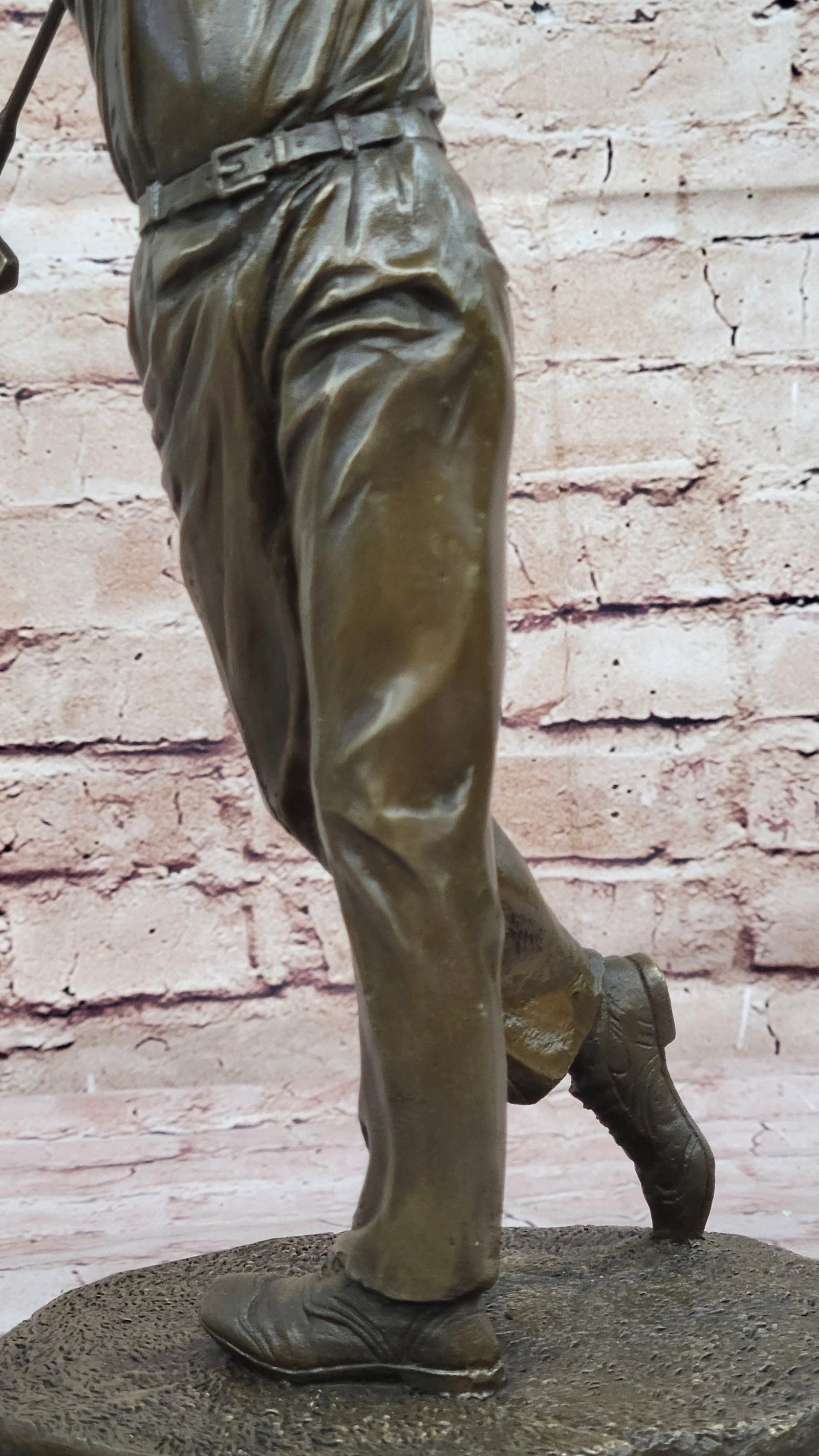 Golfer Trophy Bronze Statue - 9