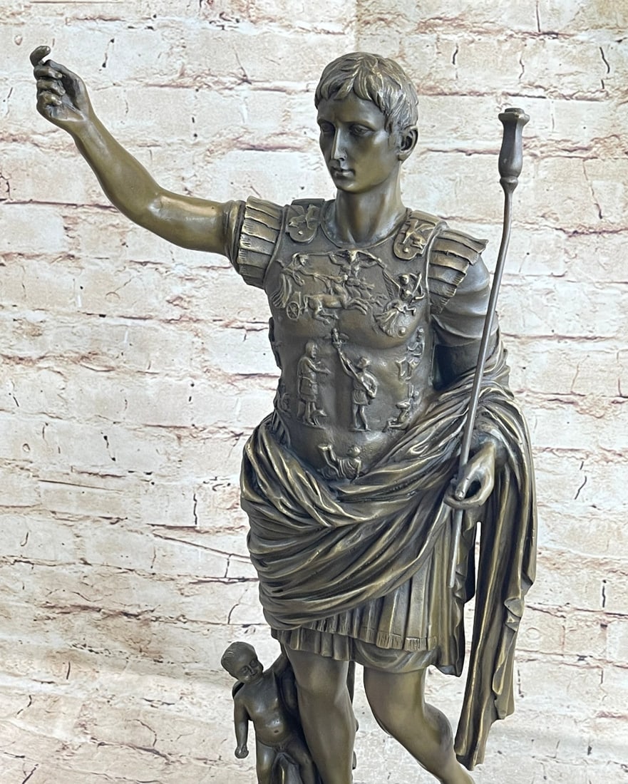 Julius Caesar Bronze Sculpture - 5