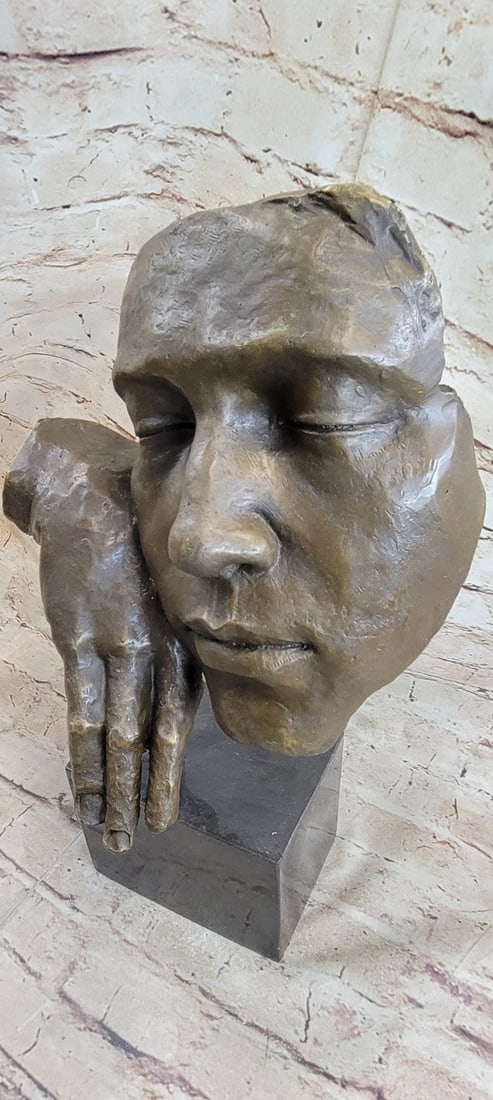 Resting Man Bronze Statue - 8