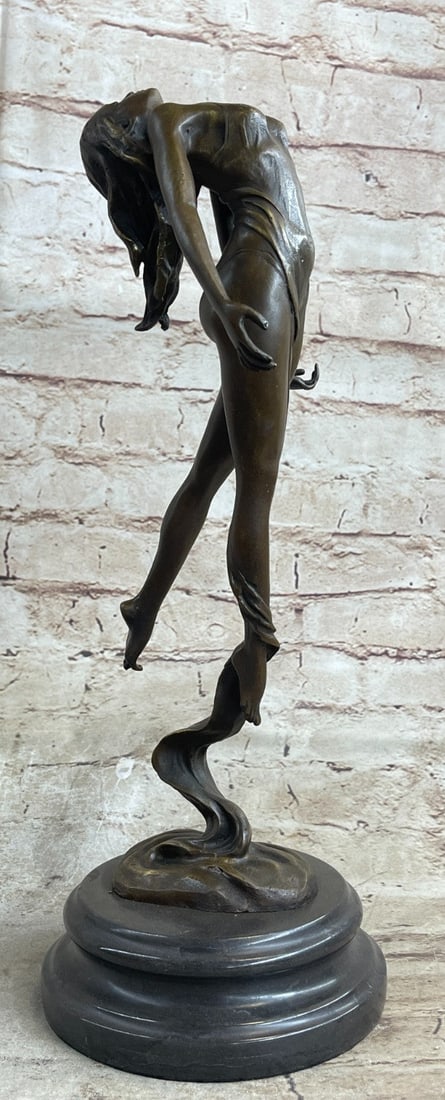 Scarf Dancer Bronze Figurine - 3