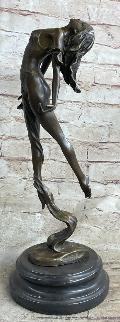 Scarf Dancer Bronze Figurine - 6