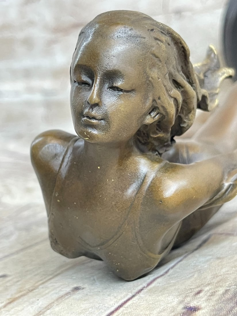 Scarf Dancer Bronze Figurine - 8