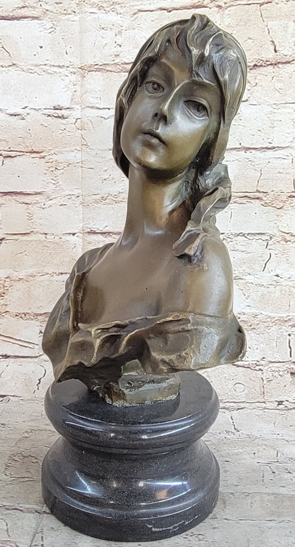Maiden Bust Bronze Statue - 3