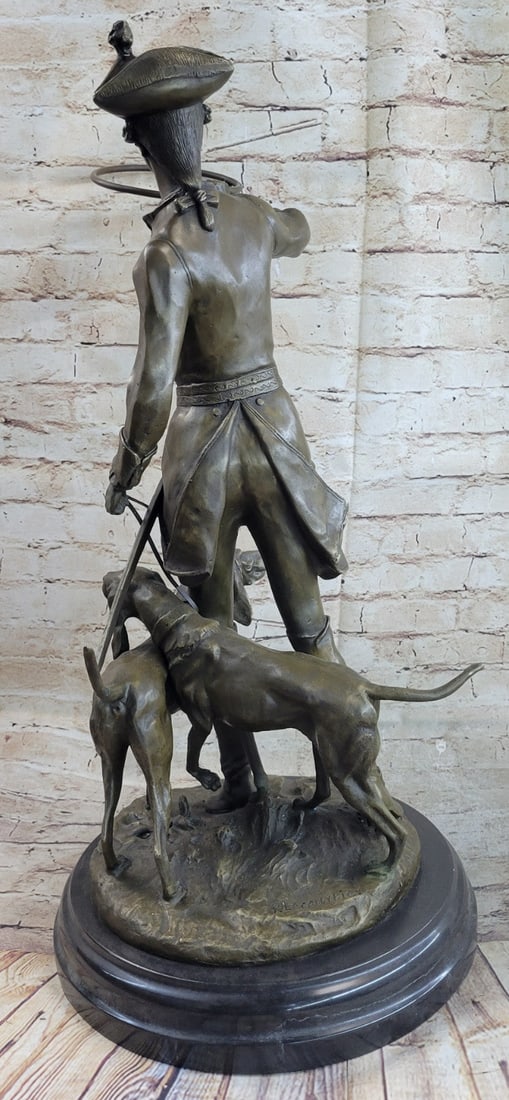 Hunter Soldier Bronze Statue - 4