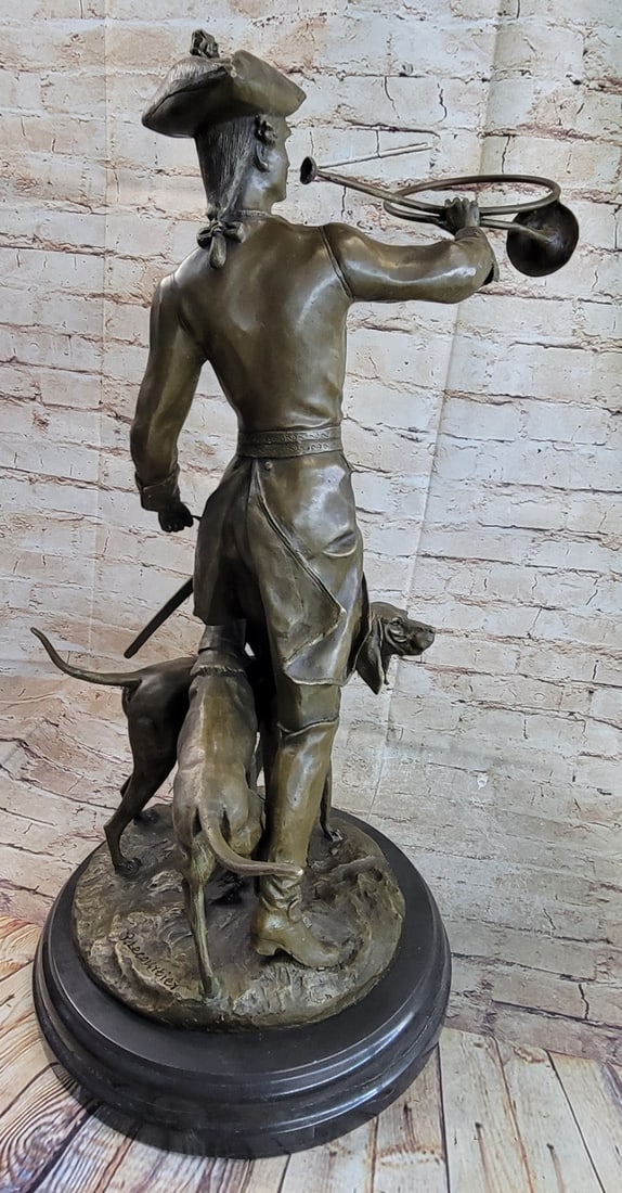 Hunter Soldier Bronze Statue - 5