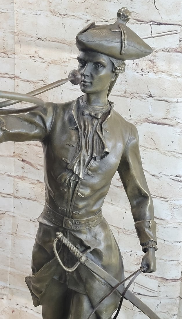 Hunter Soldier Bronze Statue - 7