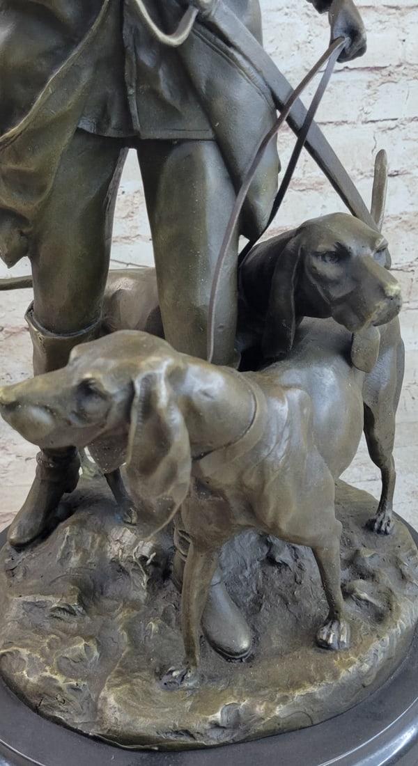 Hunter Soldier Bronze Statue - 9