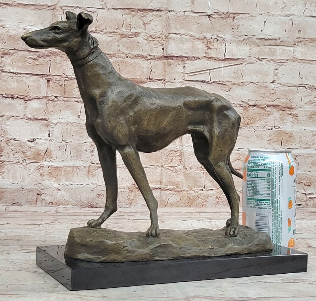 Racing Dog Bronze Statue - 2