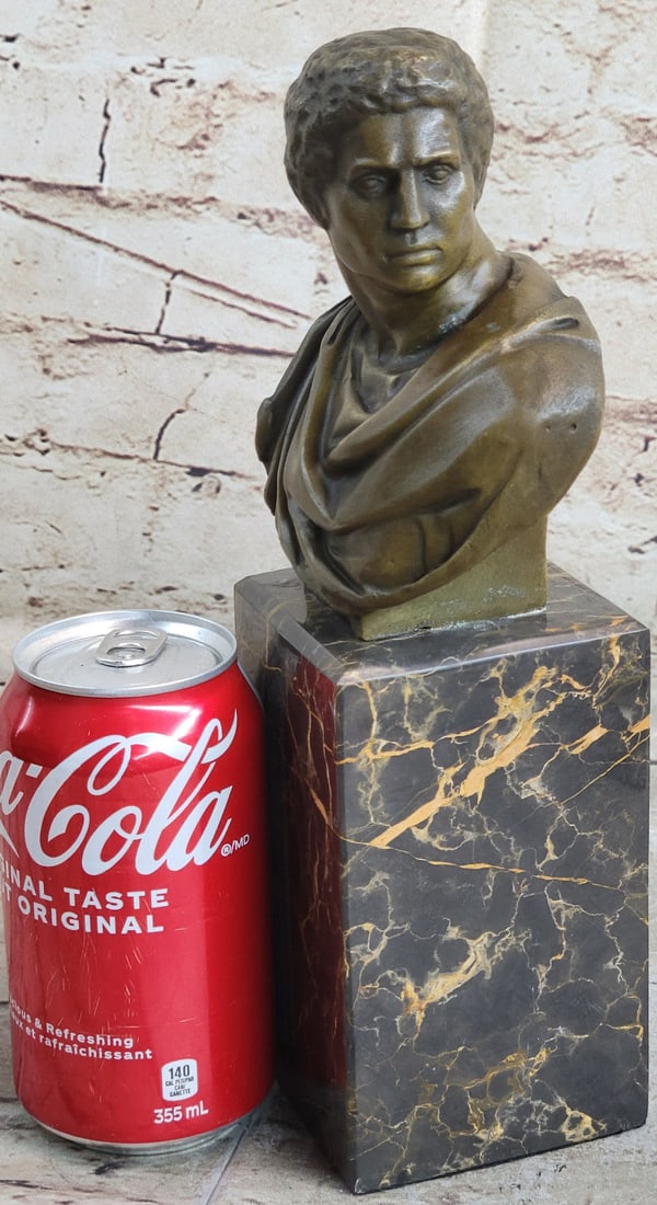 Caesar Vatican Bust Bronze Sculpture - 2