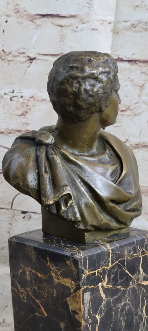 Caesar Vatican Bust Bronze Sculpture - 6