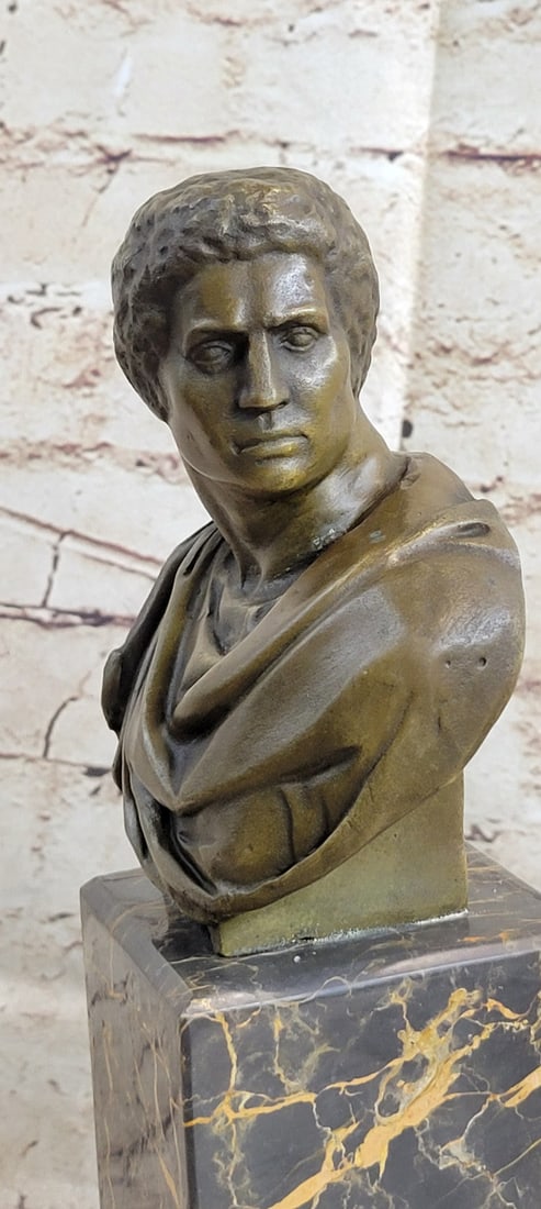 Caesar Vatican Bust Bronze Sculpture - 7