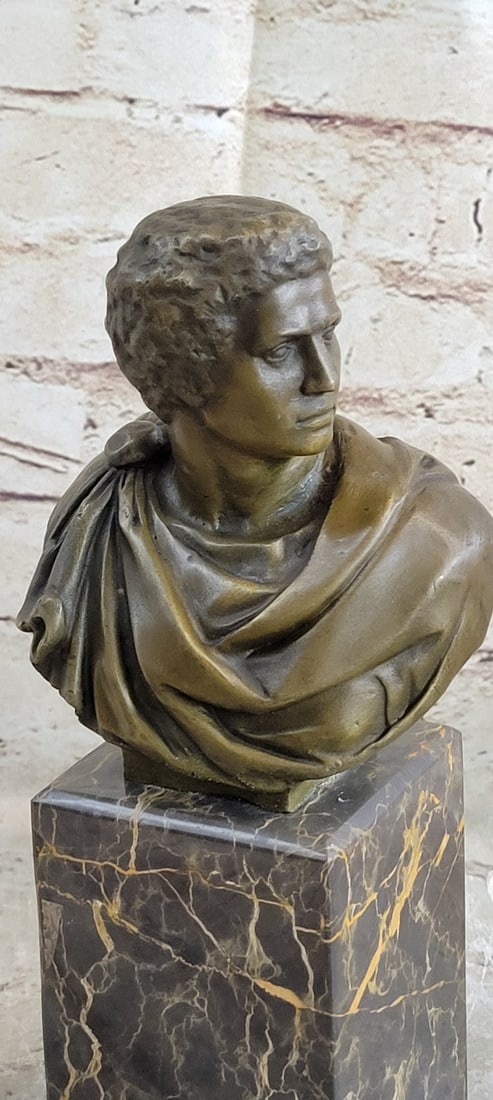 Caesar Vatican Bust Bronze Sculpture - 8