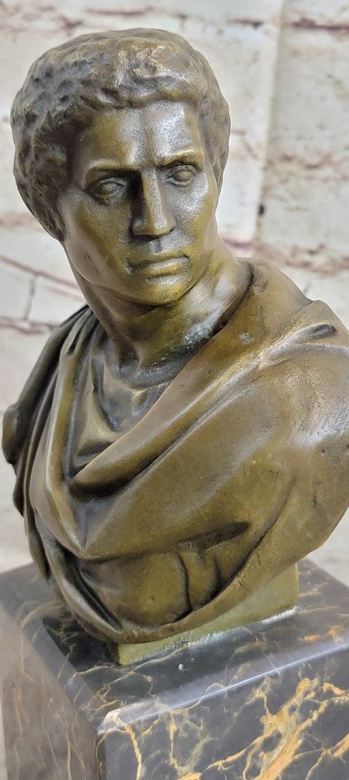 Caesar Vatican Bust Bronze Sculpture - 9