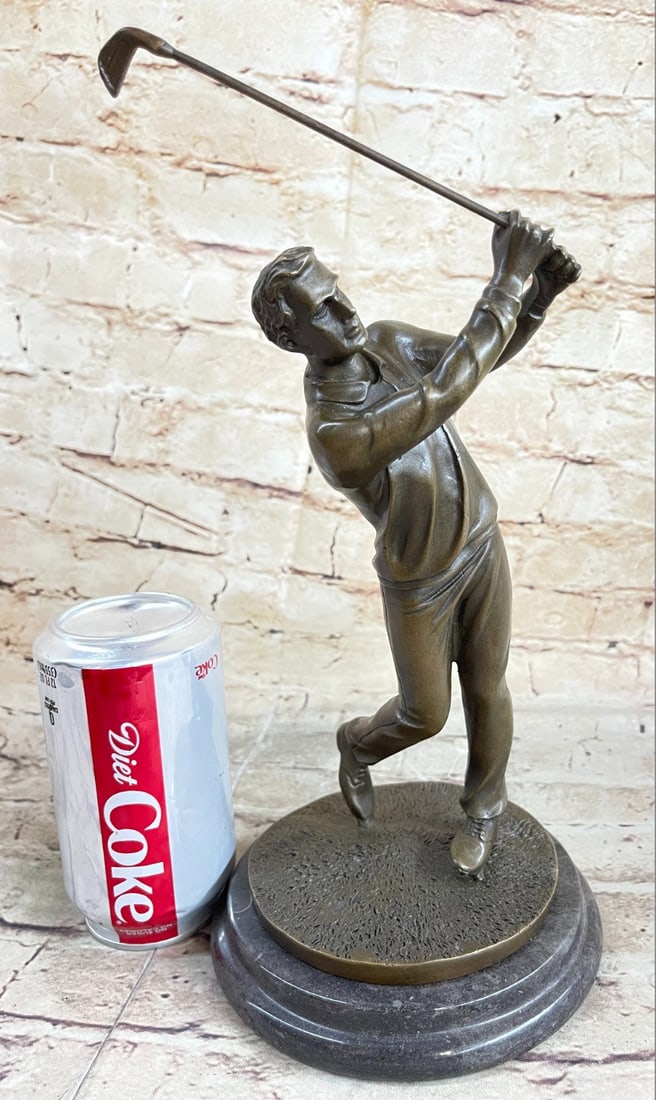 Golfing Trophy Bronze Statue - 2