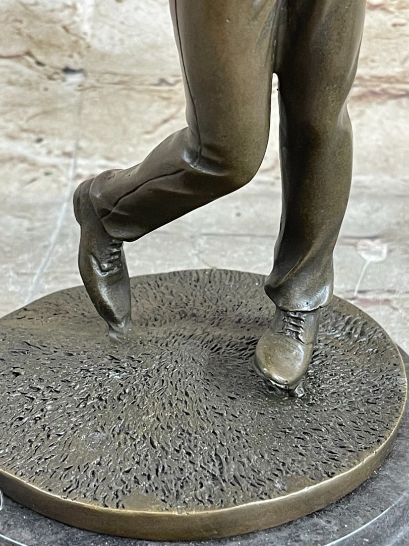 Golfing Trophy Bronze Statue - 4