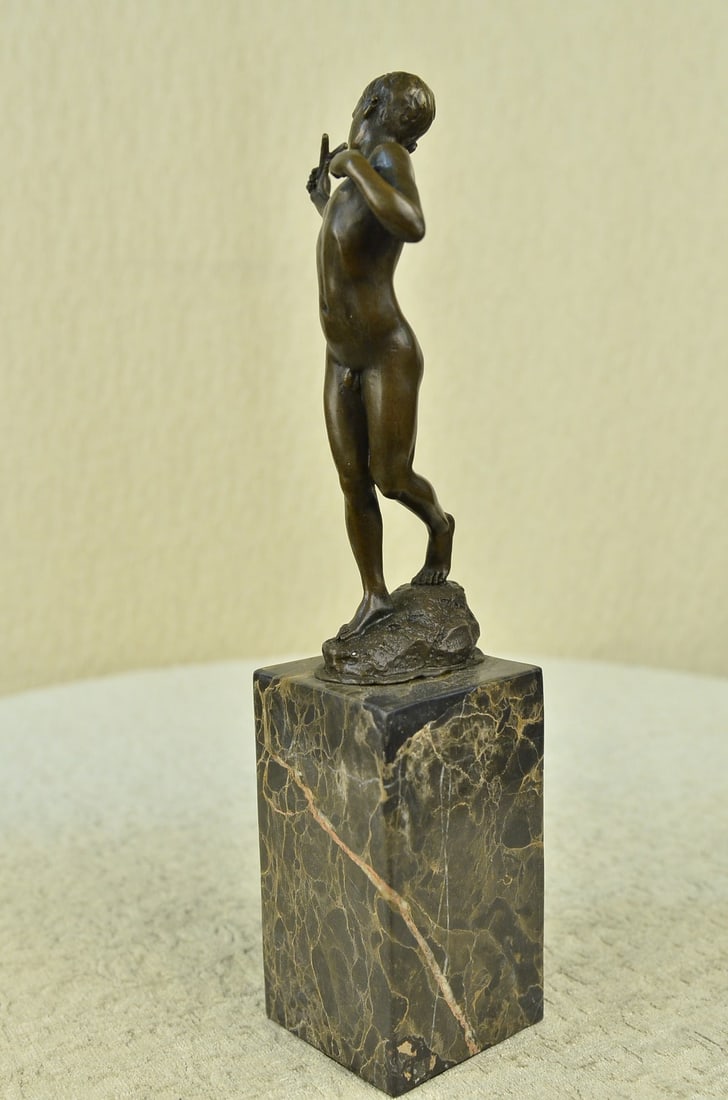 Austrian Boy Vienna Bronze Statue - 2