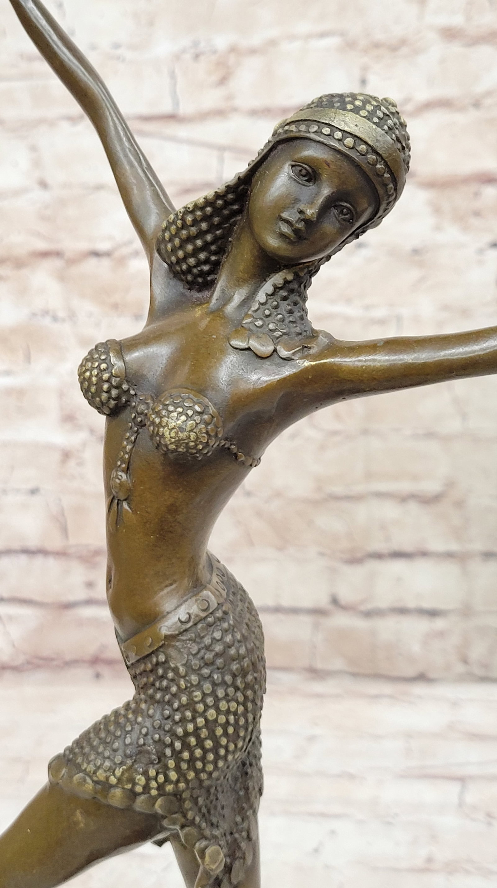 Free Floating Dancer Bronze Figurine - 5