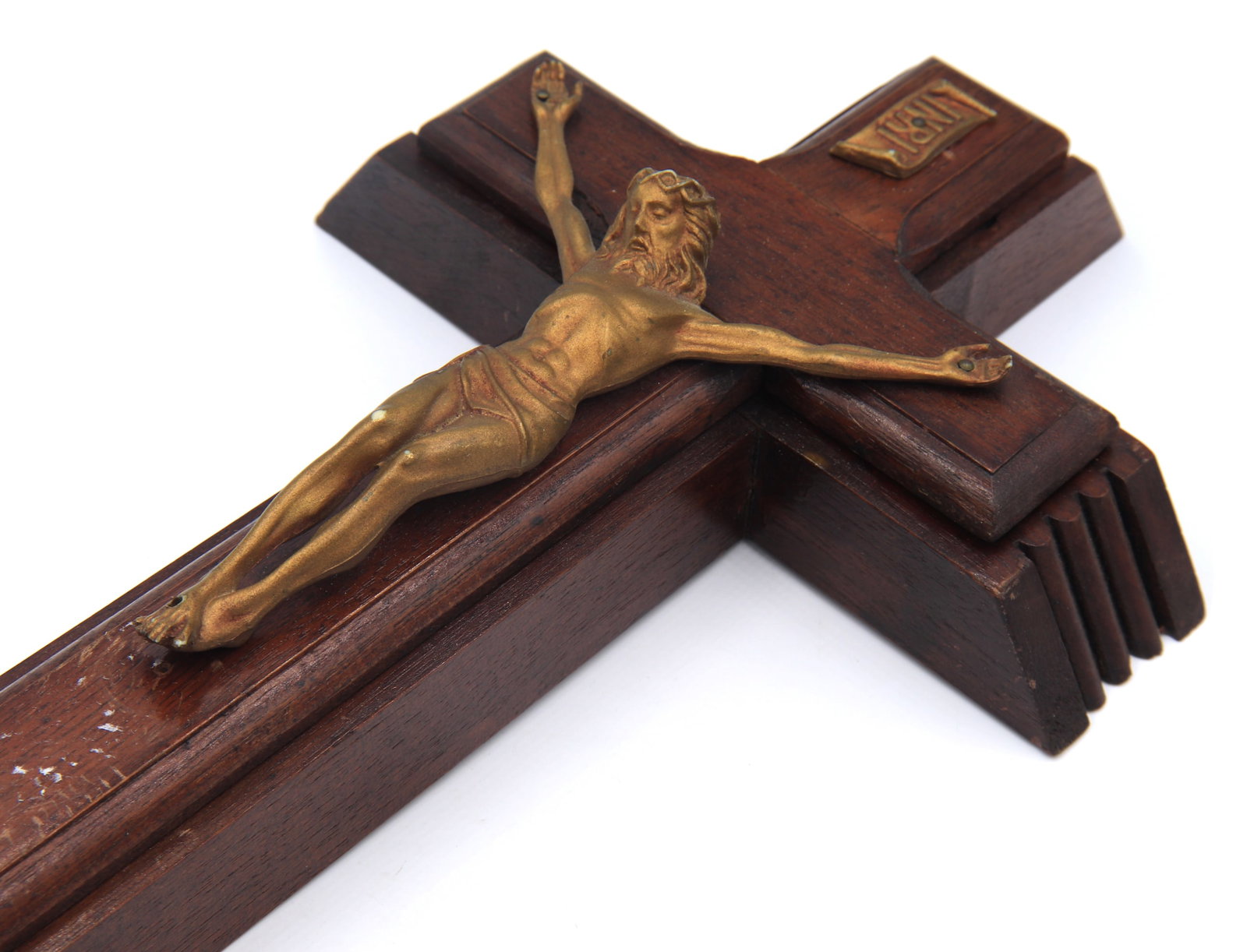 Walnut Sick Call Cross - 6