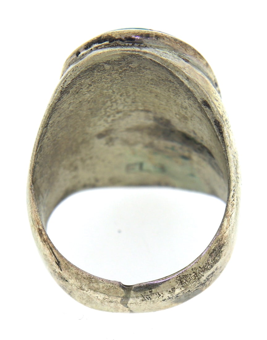925 Sterling Silver Turquoise Ring - 4