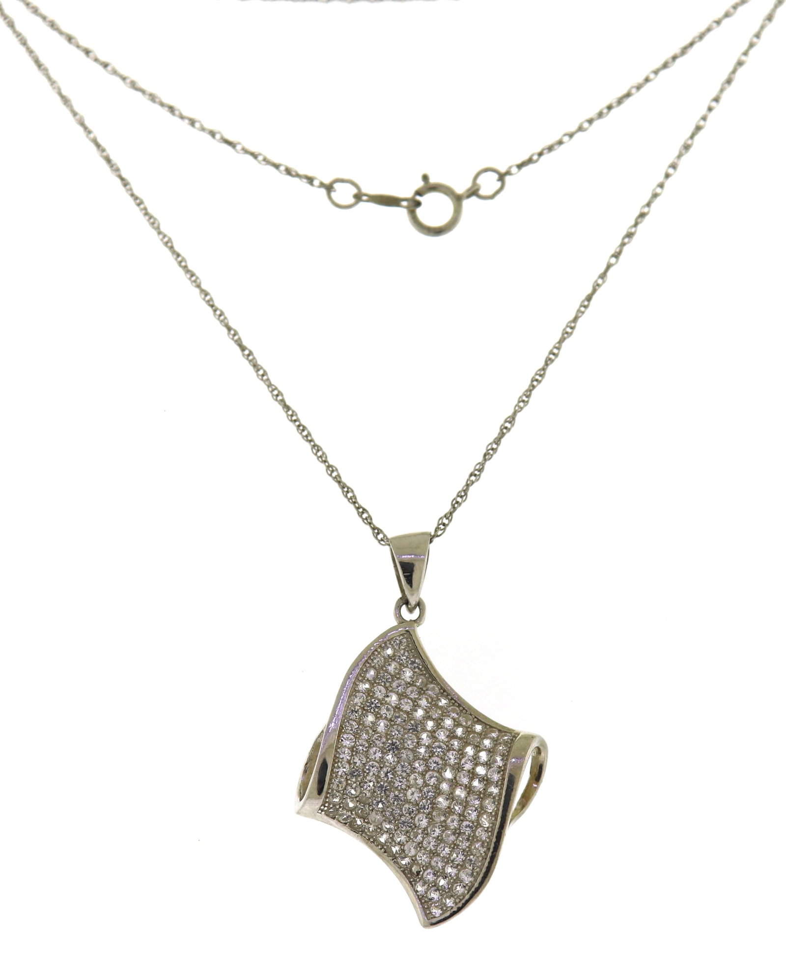 Sterling Silver Cubic Zirconia Necklace (1 of 4)