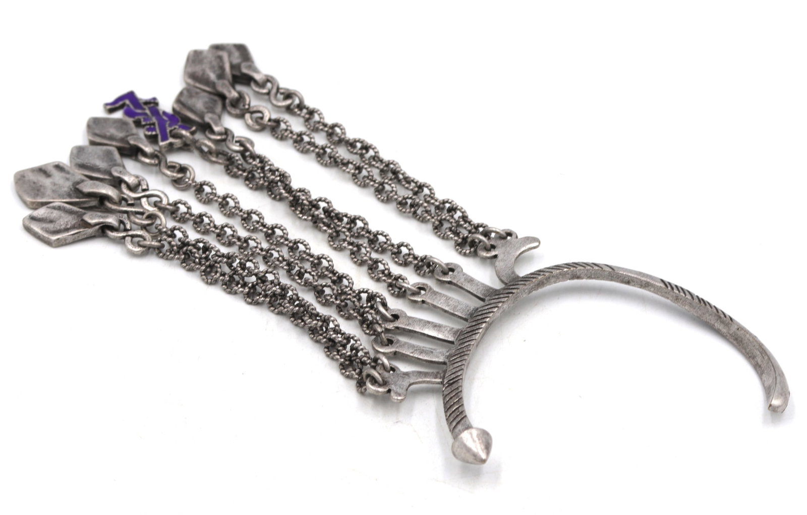 Tibetan dangle single cuff earring - 4