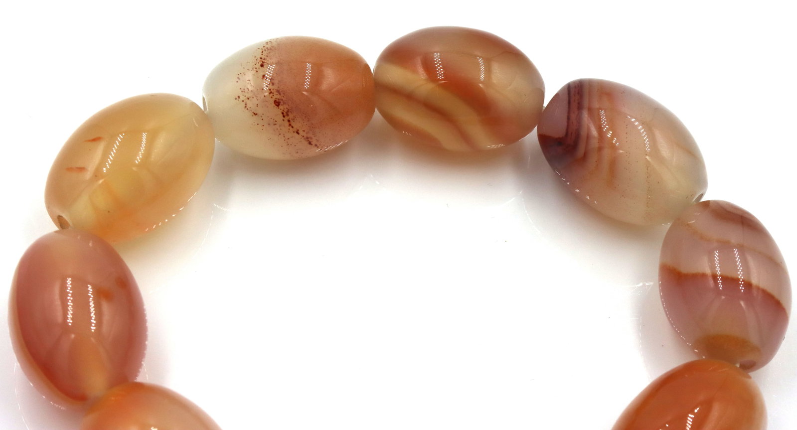 Orange quartz chunky bracelet - 2