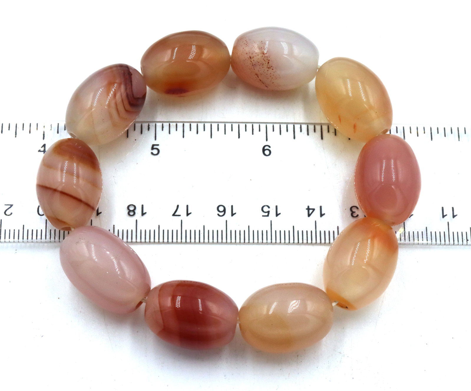 Orange quartz chunky bracelet - 5