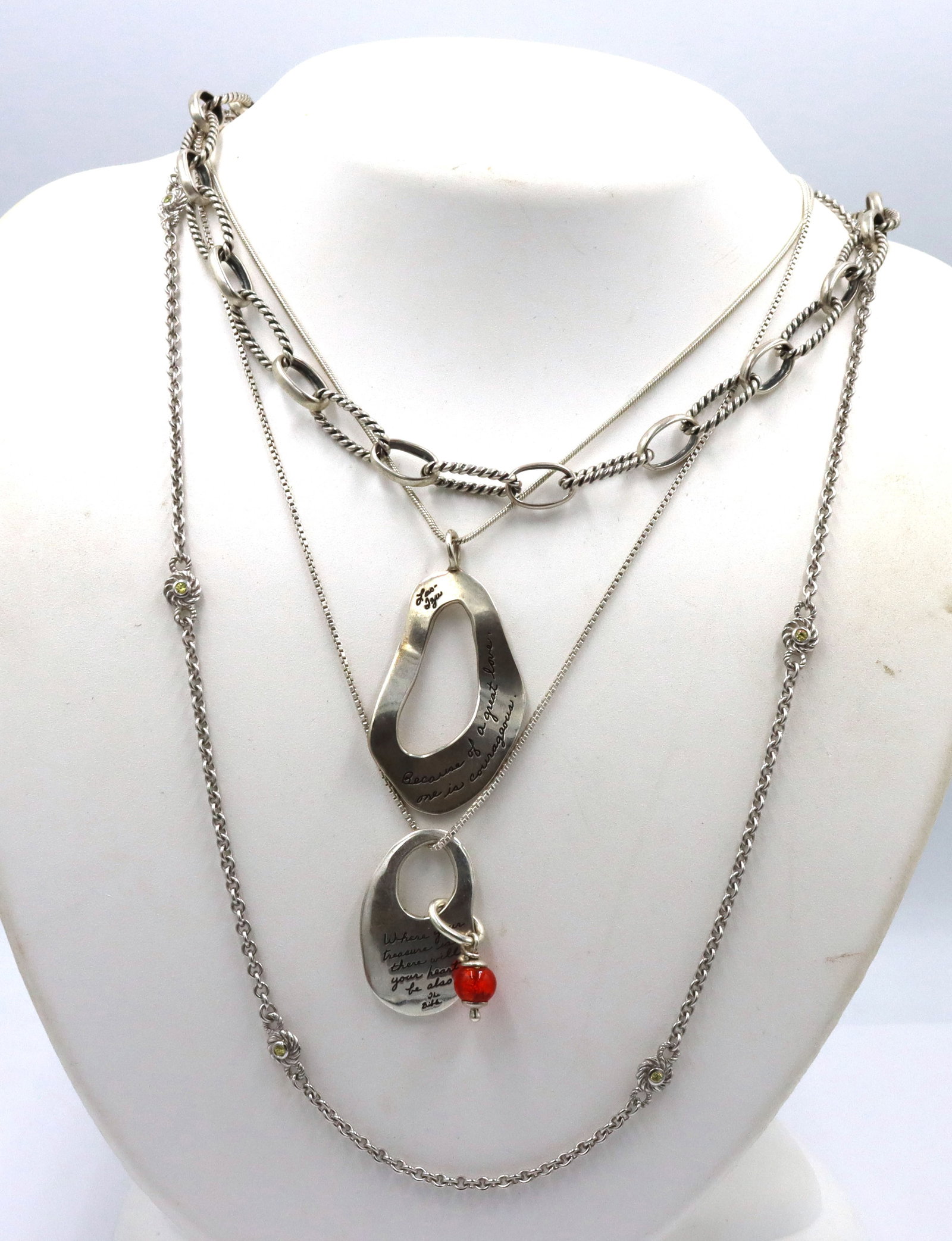 925 Sterling Silver Necklace Lot (1 of 7)