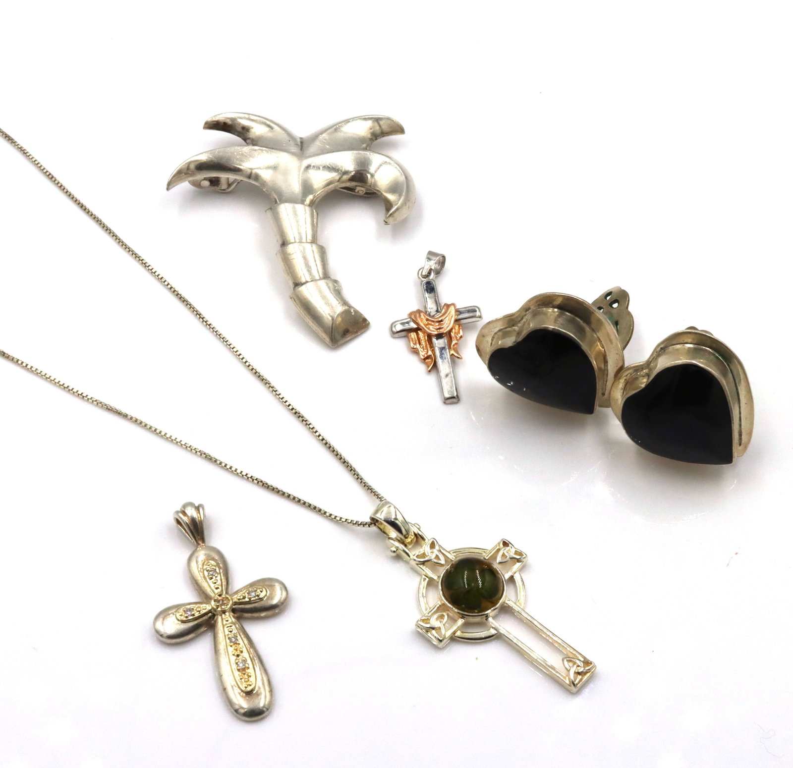 Group lot of vintage 925 sterling silver jewelry (1 of 7)