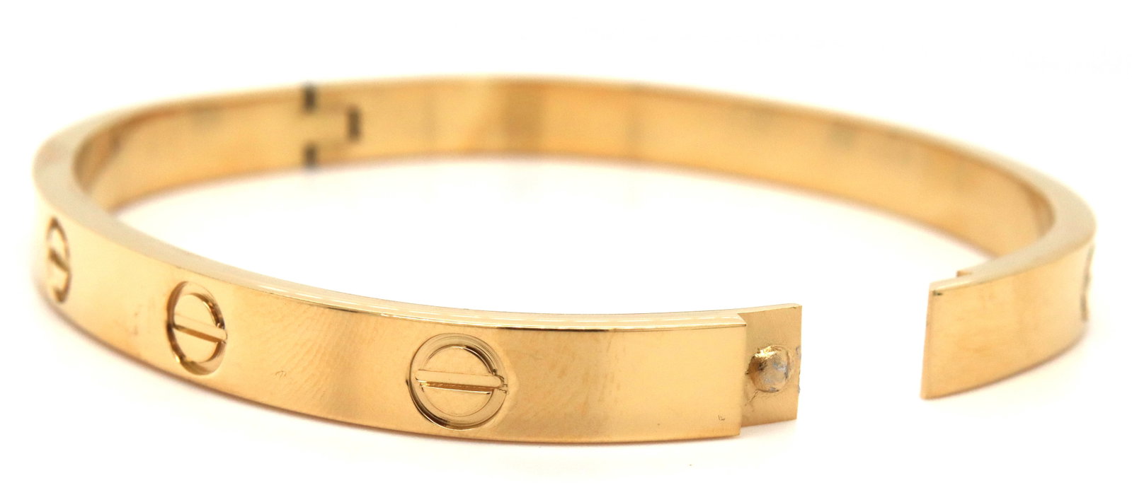Gold plated bangle bracelet - 4