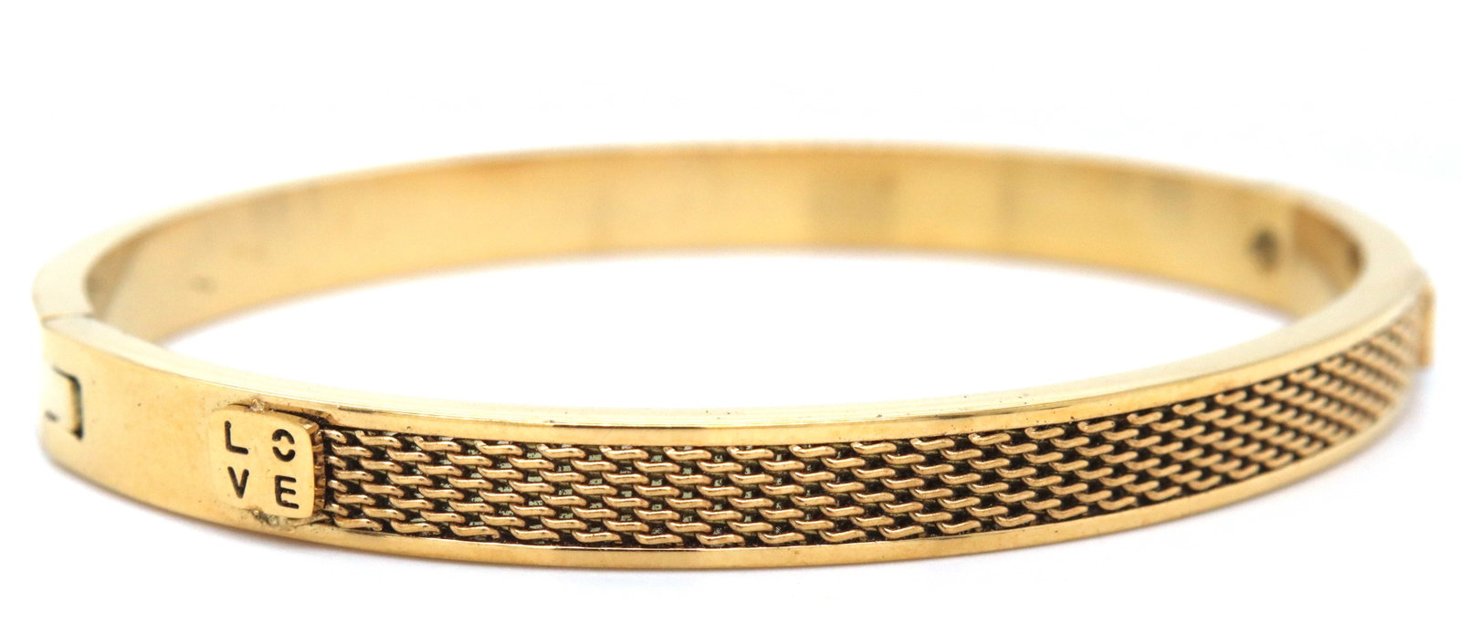 Gold plated bangle bracelet - 3