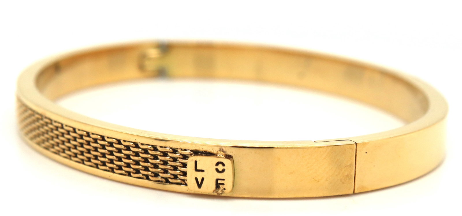 Gold plated bangle bracelet - 4