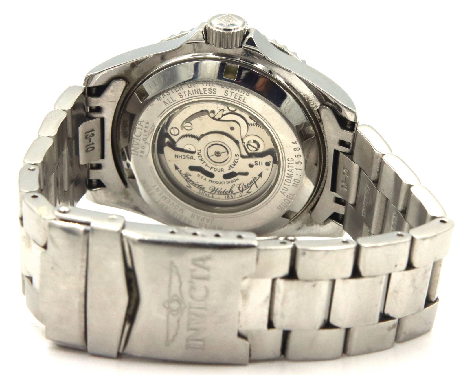 Invicta automatic blue bezel watch - 6