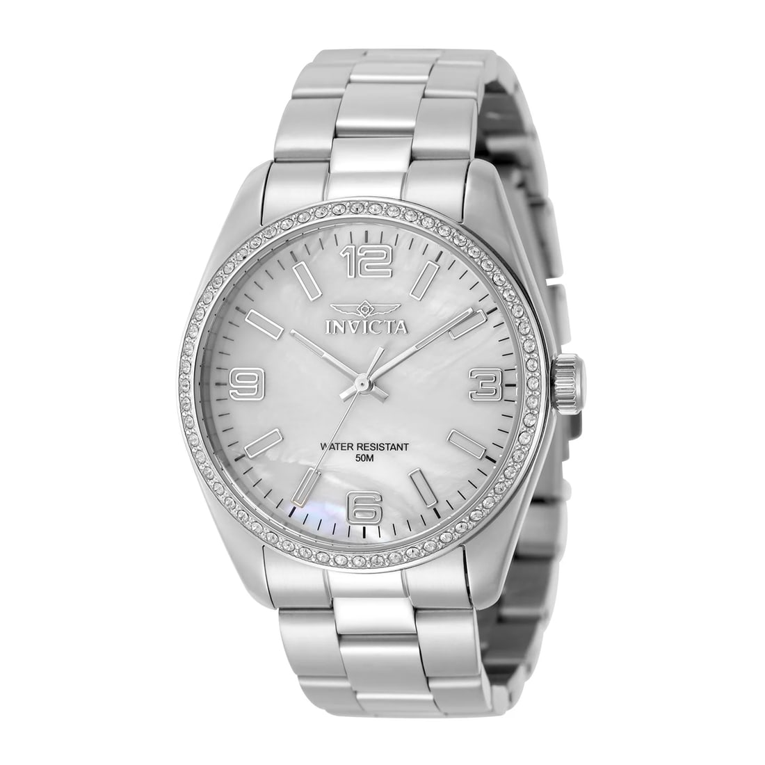 Invicta Women's Specialty Quartz PC21 White Dial Watch: Communicating time with ingenious innovation, the Invicta Specialty collection is the shining example of invention in motion. This collection captures the revelation of intuition in transcendent piece