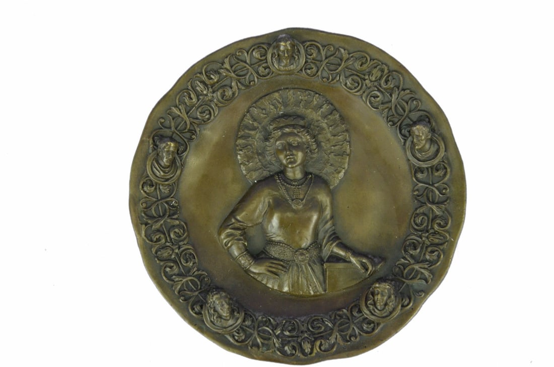 Hand Crafted Wall Mount Majesty Royal Queen Elizabeth Bronze Figurine Figure (1 of 6)