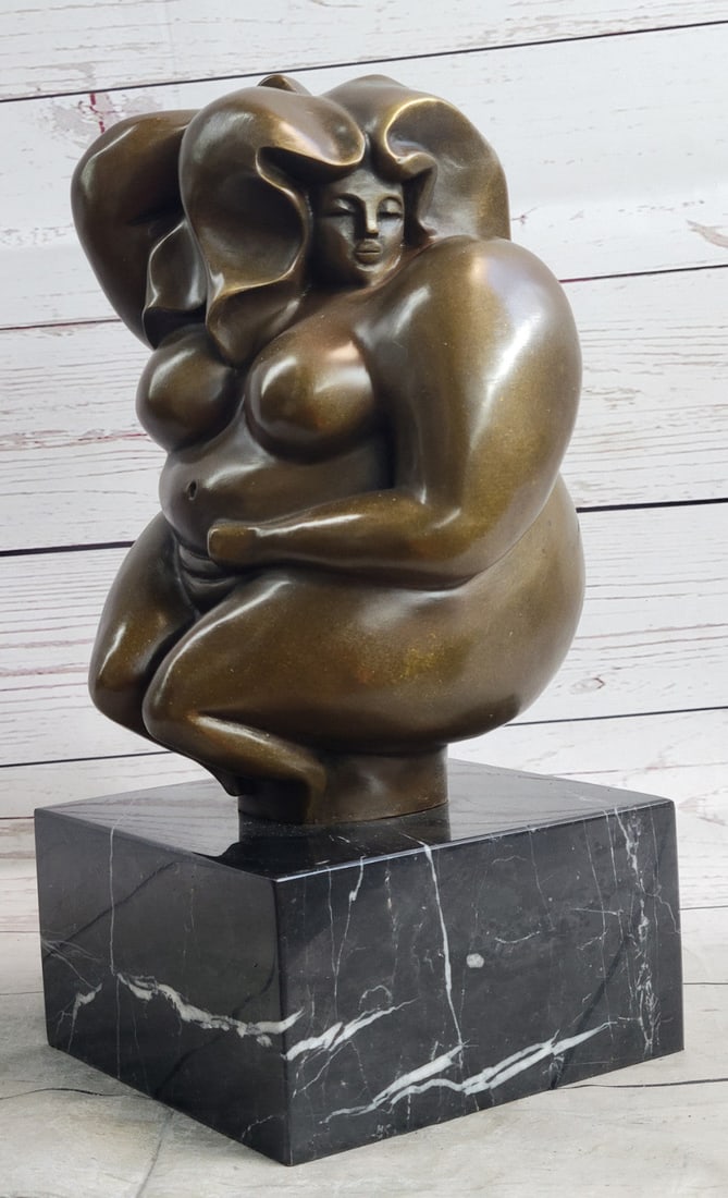 Cubby Nude Woman Bronze Figurine Handcrafted by Milo Figurine: Condition: This sculpture is in perfect condition Bronze Dimensions with Marble Base: Height 13" X Width 6" Marble Dimensions:6" X 6" Height without base:10" Weight:20 LBS Inventory:16RL0408861 Introd