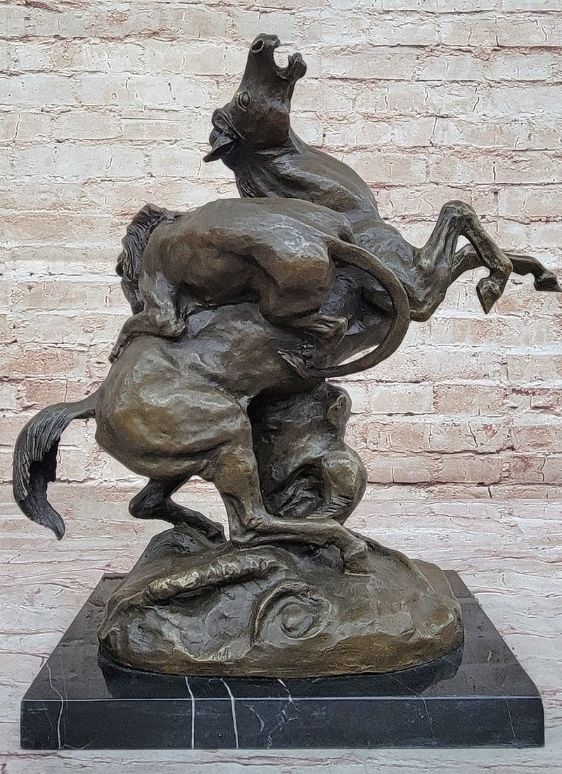 Majestic Wildlife Scene: Signed Barye Lion Attack - Solid Bronze Sculpture: Condition: This sculpture is in perfect condition Bronze Dimensions with Marble Base: Height 17" X Width 16" Marble Dimensions:11.5" X 8.5" Height without base:10.5" Weight:32 LBS Inventory:14AL139228
