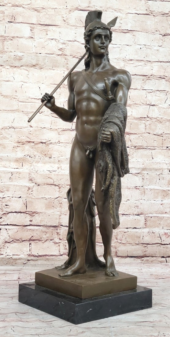 Collector's Edition: Thorvaldsen's Golden Fleece - Solid Bronze Sculpture: Condition: This sculpture is in perfect condition Bronze Dimensions with Marble Base: Height 26" X Width 10" Marble Dimensions: 8" X 8" Height without base:25" Weight:38 LBS Inventory:53EP03126235 Cra