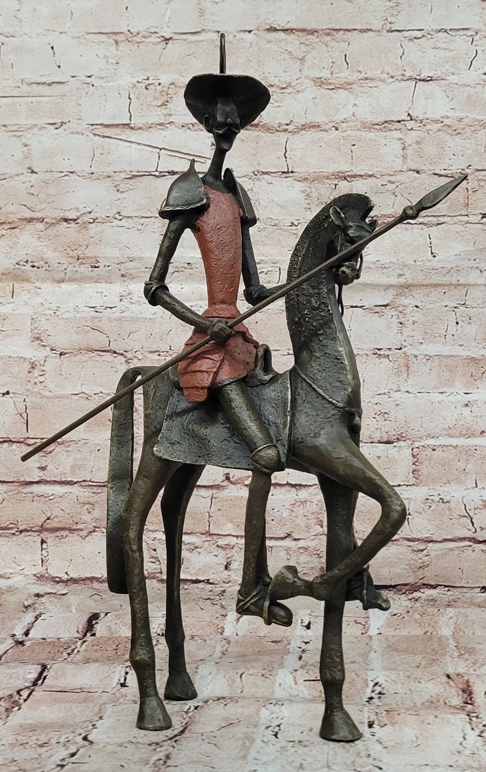 Salvador Dali Don Quixote Surrealism Bronze Statue Hot Cast Art Decor (1 of 6)