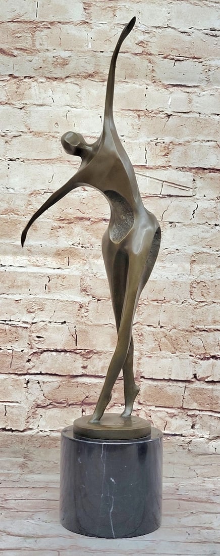 Milo's Passion of Dance Table Sculpture: Hot Cast Bronze Artwork Lost Wax: Condition: sculpture is in perfect condition. Bronze Dimensions with Marble Base: Height 22.5" X Width 12" Marble Dimensions: Diameter 5" Height without base:17.5" Weight:11 LBS Inventory:27LE0665272 