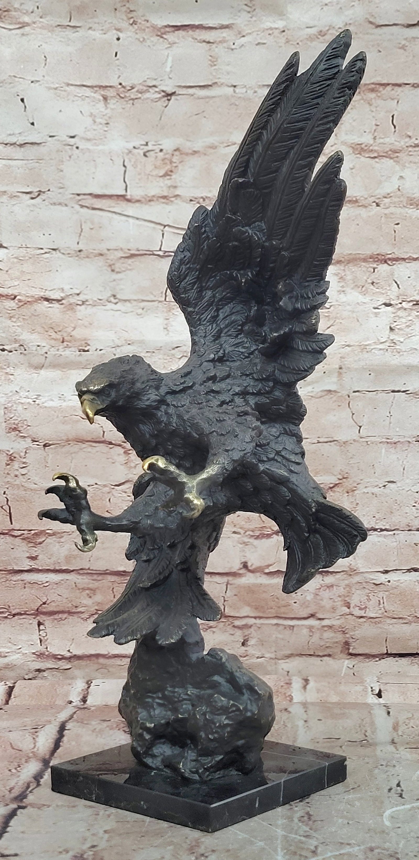 Large Bronze Eagle Sculpture Thorburn Inspired Hot Cast Bird Statue (1 of 6)